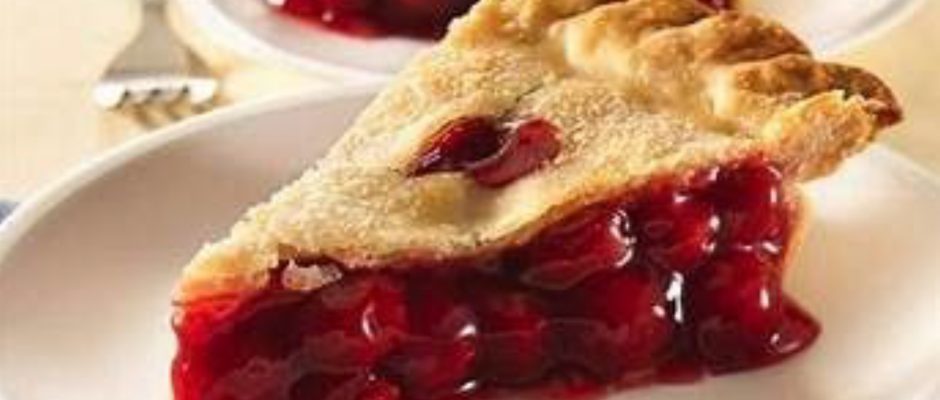 Cherry Pie II (Makes one, 9" double crust pie)