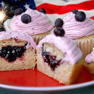 Blueberry Raspberry Cupcakes