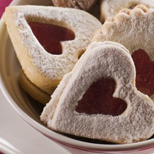 Valentine Butter and Almond Cookies